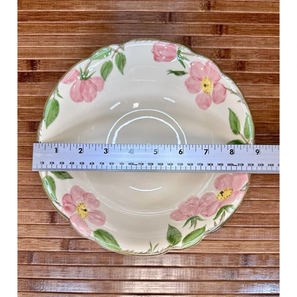 True Vintage Franciscan Desert Rose USA Serving Set 3 Platters 2 Veggie Bowls